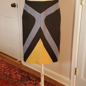 Herve Benard color block skirt, mad Men cosplay
